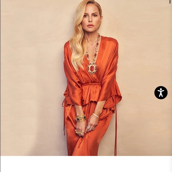 NWT $350 Rachel Zoe Kate Collar Necklace 14k Gold-plated w Crystal ~ STUNNING! - Picture 5 of 13